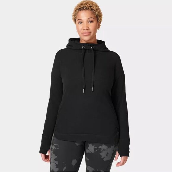 Sweaty Betty Black Escape Luxe Fleece Hoodie size XS relaxed fit - Picture 14 of 16